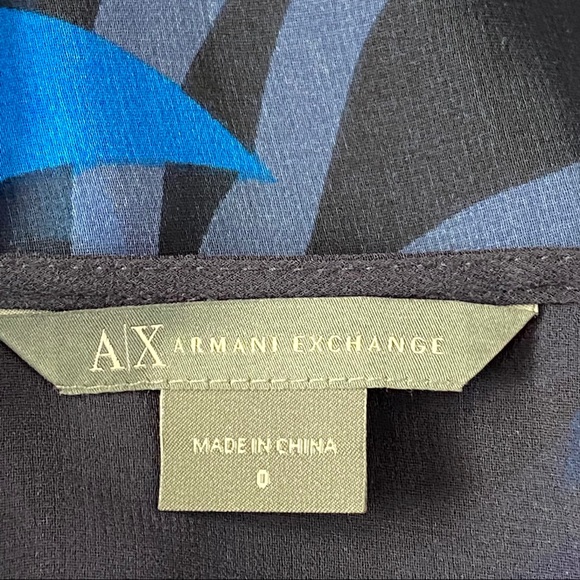 Armani Exchange Floral V-Neck Pleated Mini Dress - Picture 10 of 14